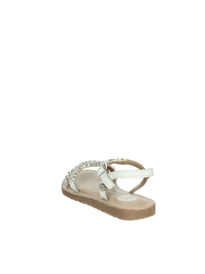 SANDALI BASSI 74824 BIANCO