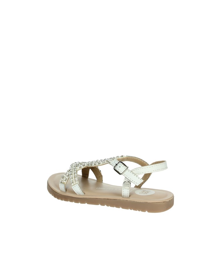 SANDALI BASSI 74824 BIANCO