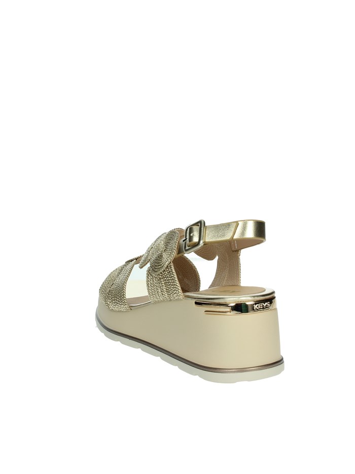SANDALI CON ZEPPA K-11002 ORO