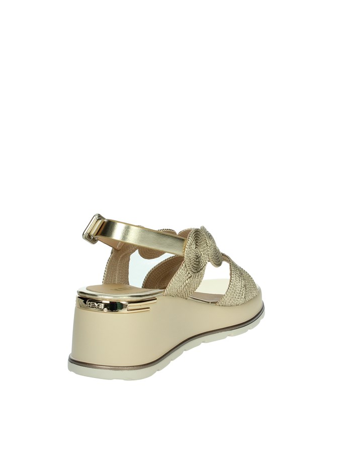 SANDALI CON ZEPPA K-11002 ORO