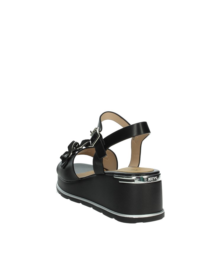 SANDALI CON ZEPPA K-11000 NERO