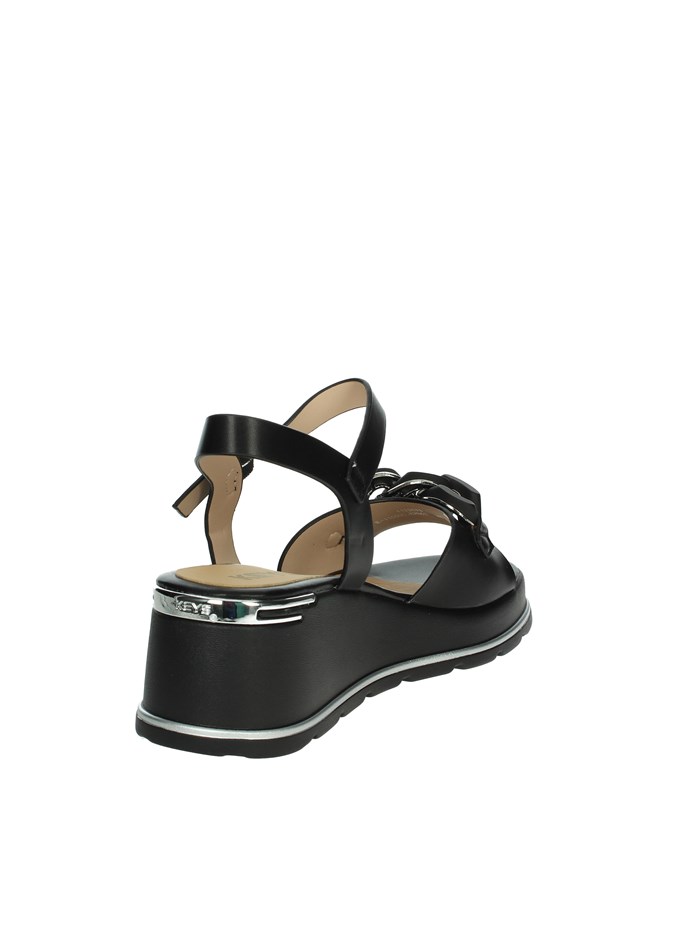 SANDALI CON ZEPPA K-11000 NERO