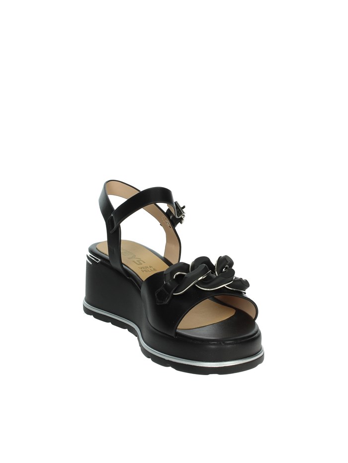 SANDALI CON ZEPPA K-11000 NERO