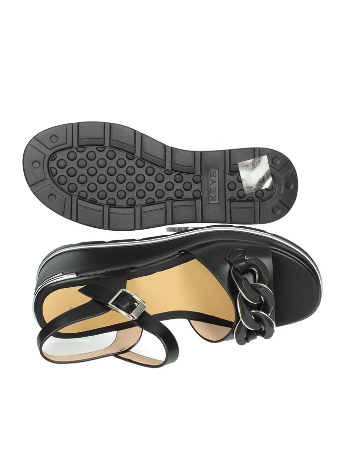 SANDALI CON ZEPPA K-11000 NERO