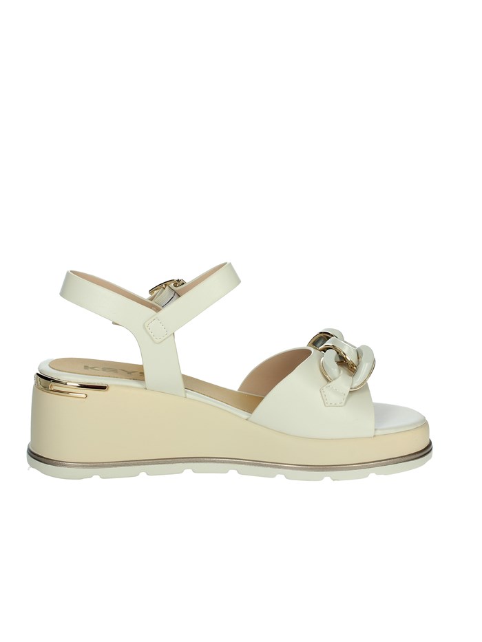 SANDALI CON ZEPPA K-11000 BEIGE
