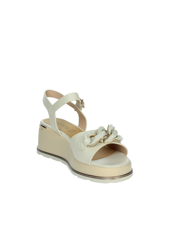 SANDALI CON ZEPPA K-11000 BEIGE