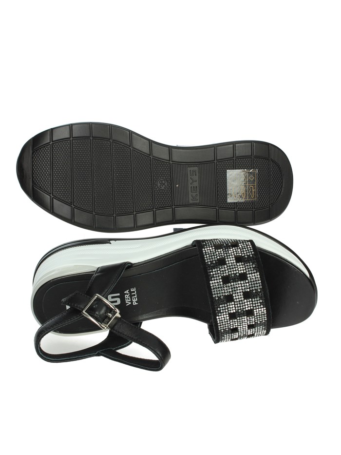 SANDALI CON ZEPPA K-11092 NERO