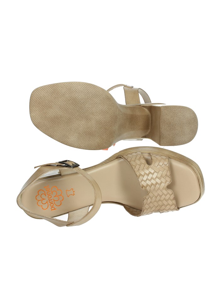 SANDALI CON ZEPPA 7061 TAUPE