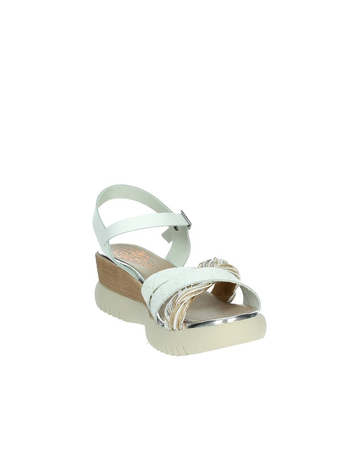 SANDALI CON ZEPPA 7043 BIANCO