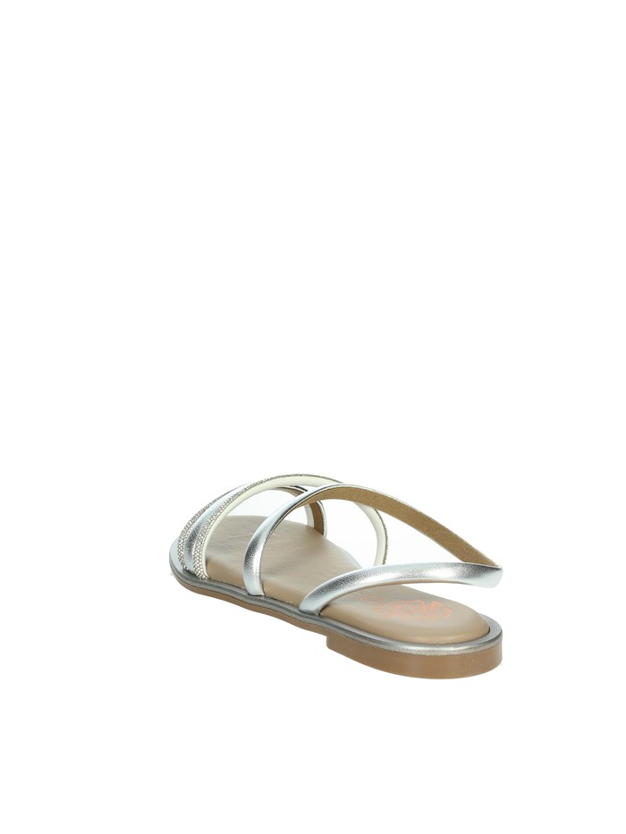 SANDALI BASSI 7010 ARGENTO