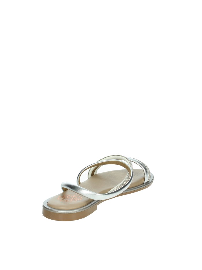 SANDALI BASSI 7010 ARGENTO