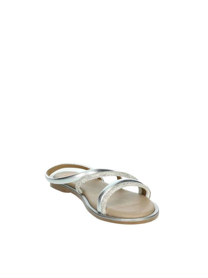 SANDALI BASSI 7010 ARGENTO