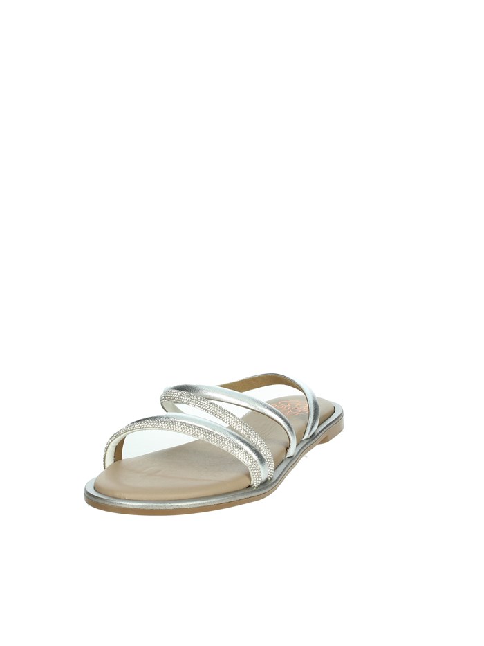 SANDALI BASSI 7010 ARGENTO