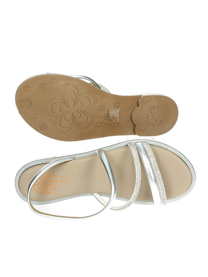 SANDALI BASSI 7010 ARGENTO