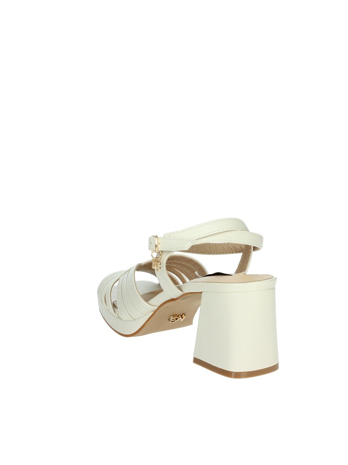 SANDALI CON TACCO MB74 PANNA