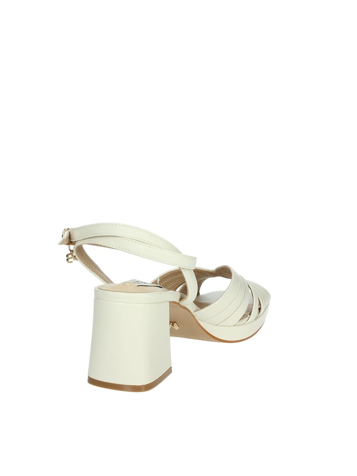 SANDALI CON TACCO MB74 PANNA