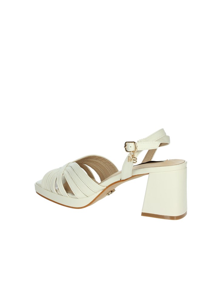 SANDALI CON TACCO MB74 PANNA