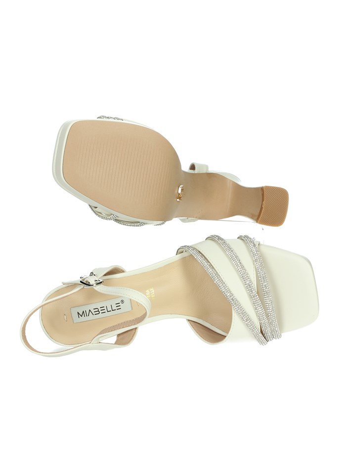 SANDALI CON TACCO MB90 PANNA