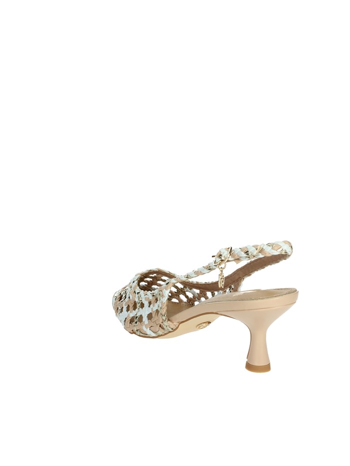 SLINGBACK GD246 BIANCO/ORO