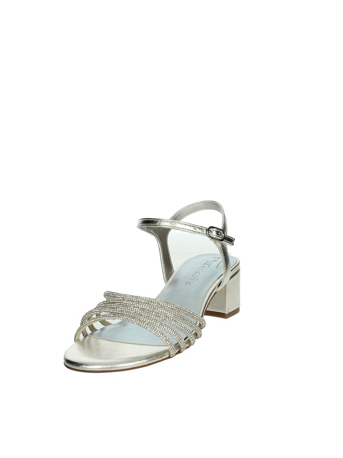 SANDALI CON TACCO 1-28248-44 ARGENTO