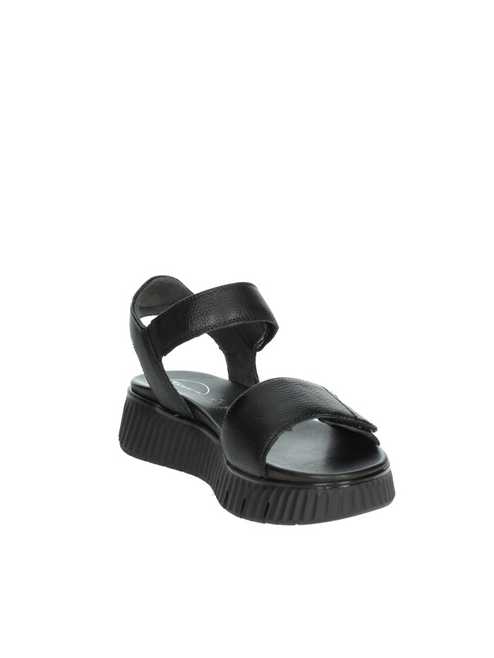 SANDALI CON ZEPPA 8-88720-44 NERO