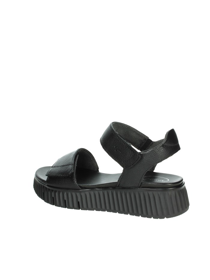 SANDALI CON ZEPPA 8-88720-44 NERO