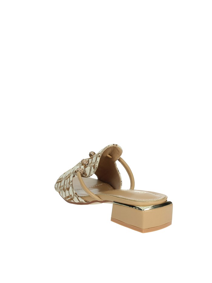 CIABATTE BASSE 9016 BEIGE/CUOIO