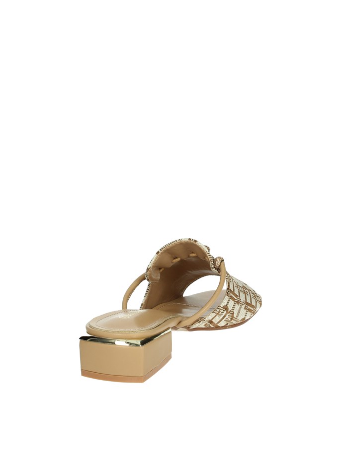 CIABATTE BASSE 9016 BEIGE/CUOIO