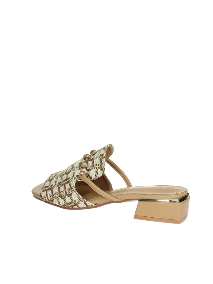 CIABATTE BASSE 9016 BEIGE/CUOIO