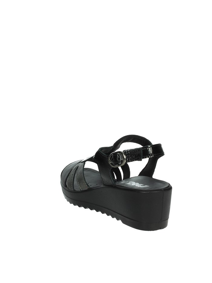 SANDALI CON ZEPPA 757530 NERO