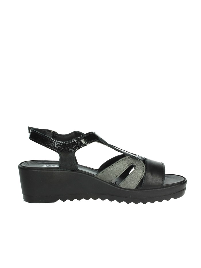 SANDALI CON ZEPPA 757530 NERO
