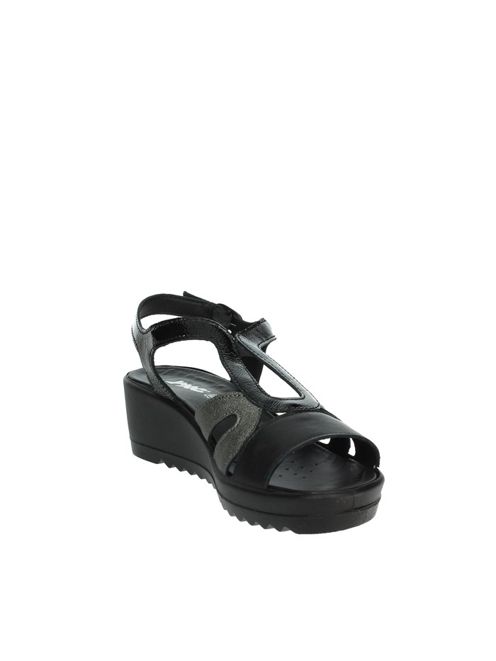 SANDALI CON ZEPPA 757530 NERO
