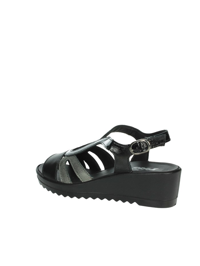 SANDALI CON ZEPPA 757530 NERO