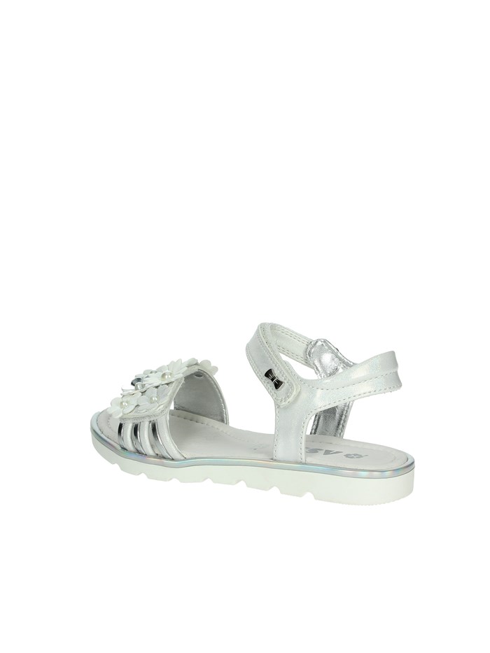 SANDALI BASSI AG-17210 BIANCO/ARGENTO