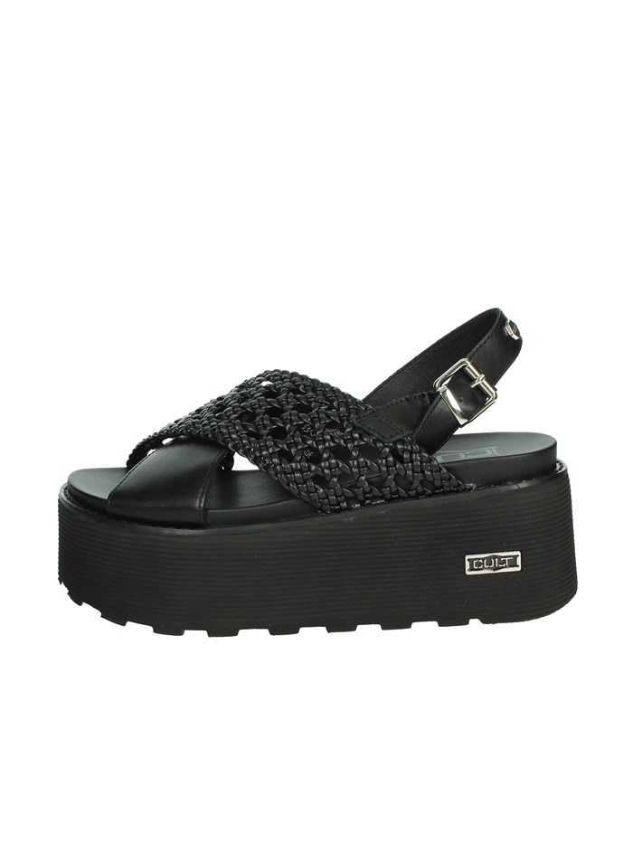 SANDALI CON ZEPPA CLW389102 NERO