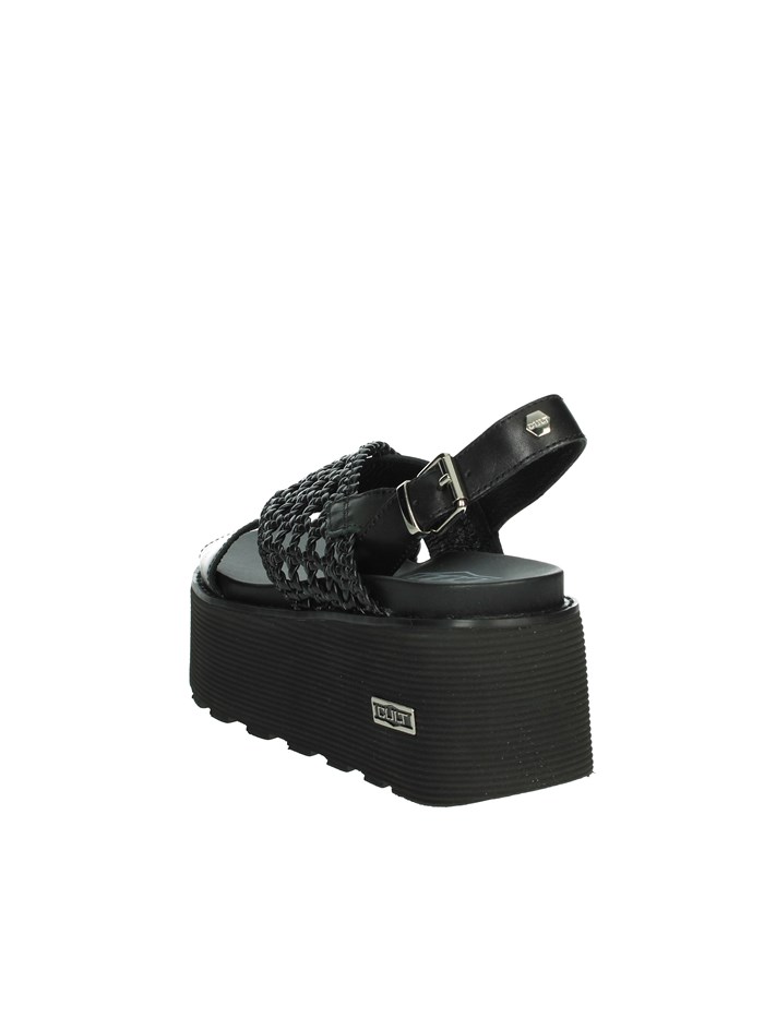 SANDALI CON ZEPPA CLW389102 NERO