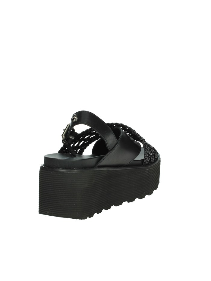 SANDALI CON ZEPPA CLW389102 NERO