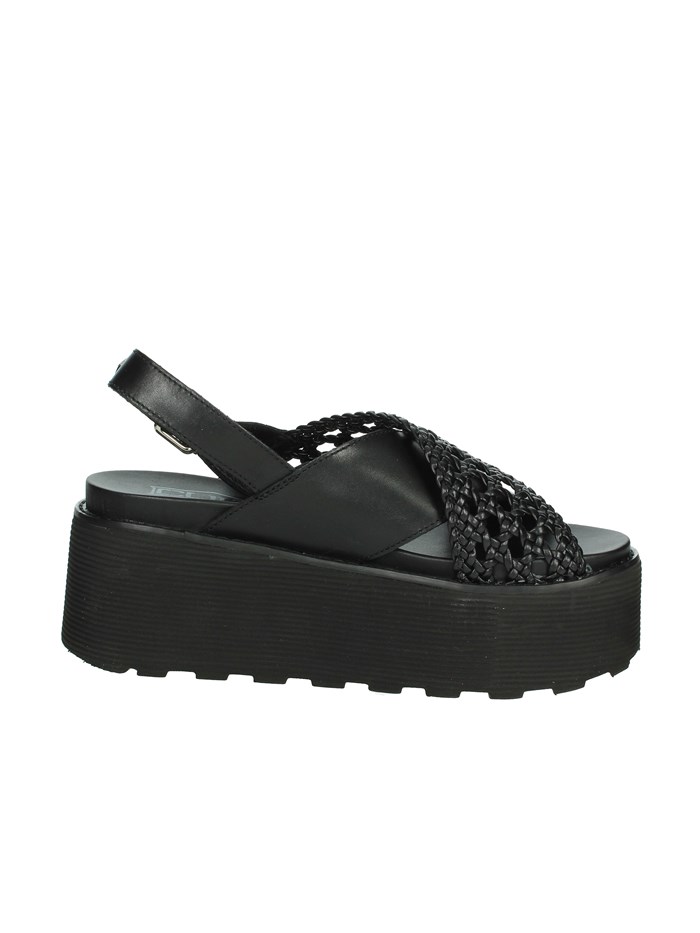 SANDALI CON ZEPPA CLW389102 NERO