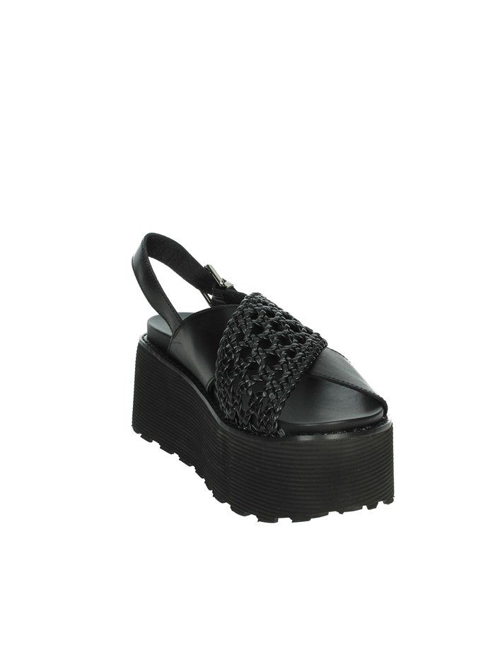 SANDALI CON ZEPPA CLW389102 NERO