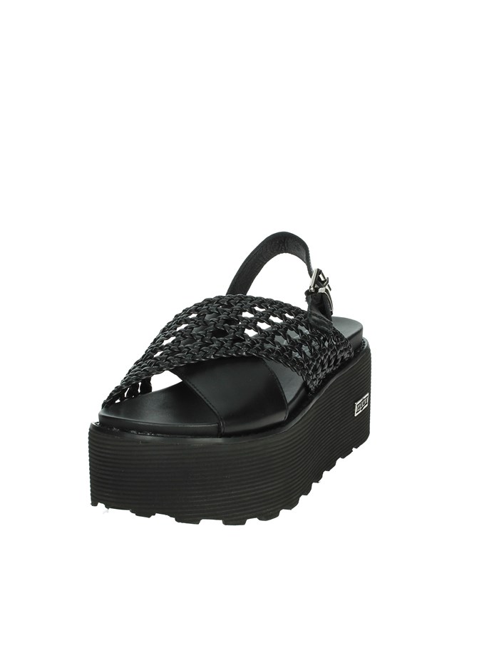 SANDALI CON ZEPPA CLW389102 NERO