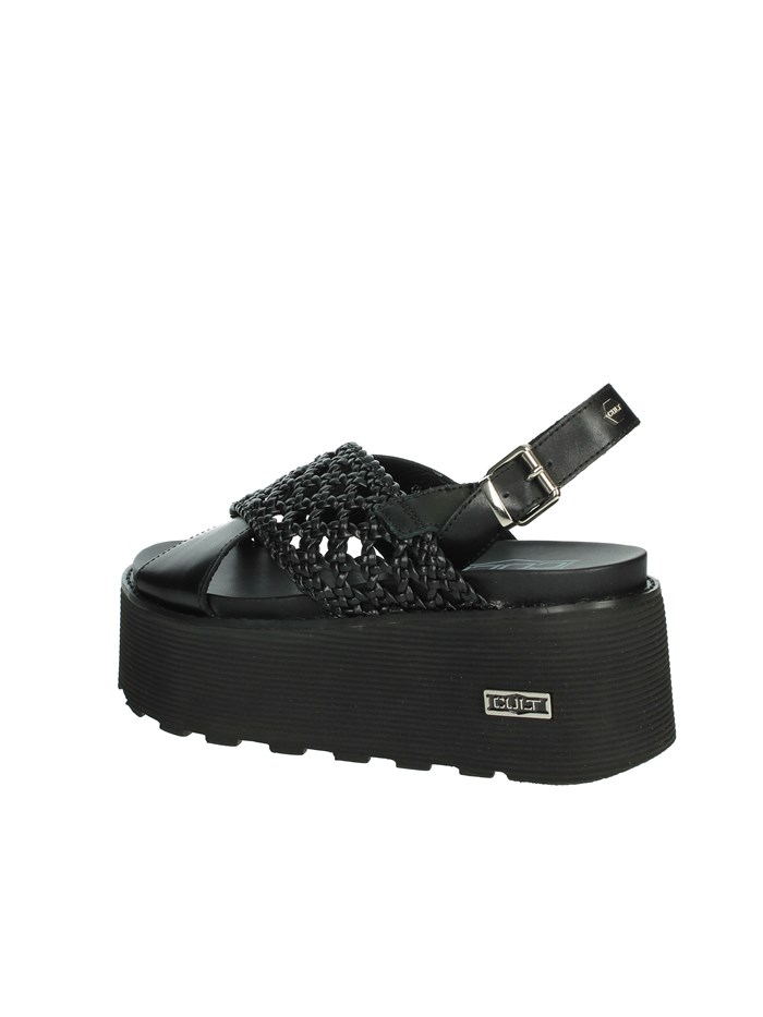 SANDALI CON ZEPPA CLW389102 NERO