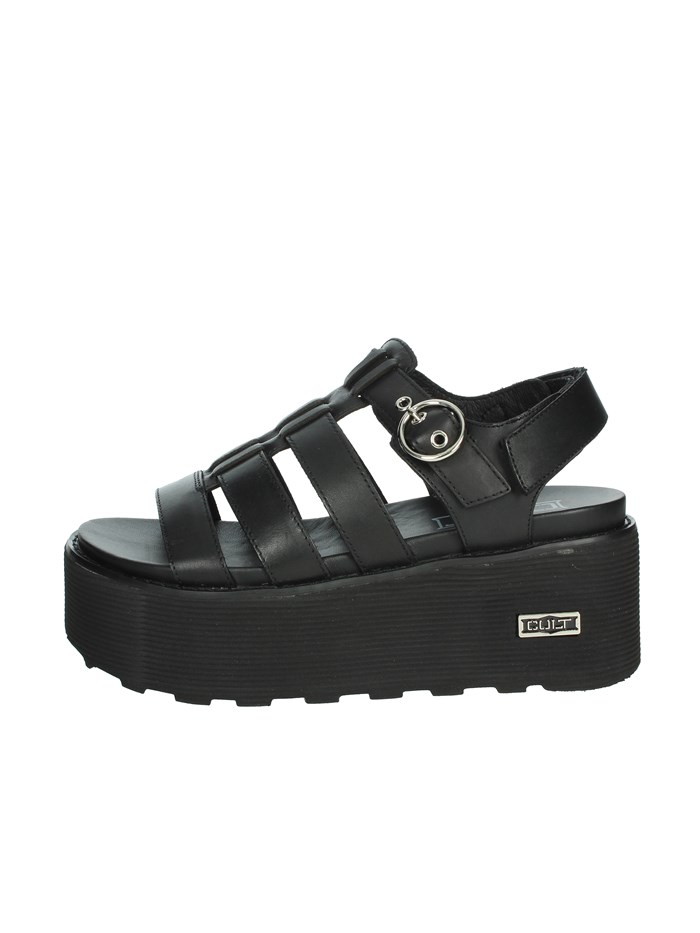 SANDALI CON ZEPPA CLW448800 NERO