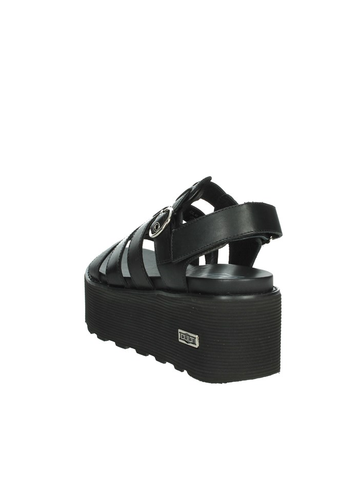 SANDALI CON ZEPPA CLW448800 NERO