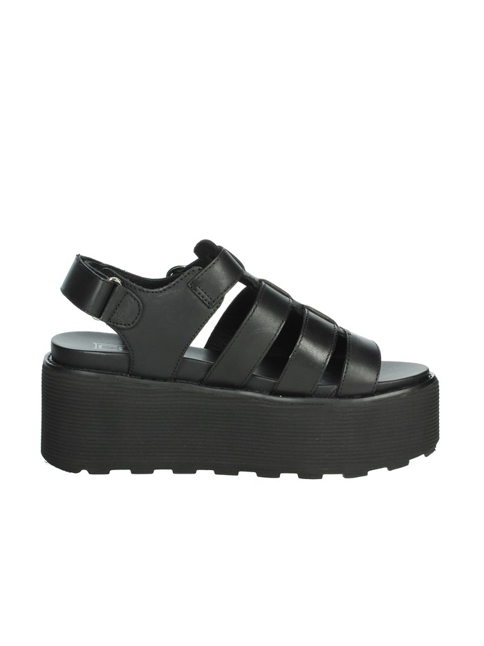 SANDALI CON ZEPPA CLW448800 NERO