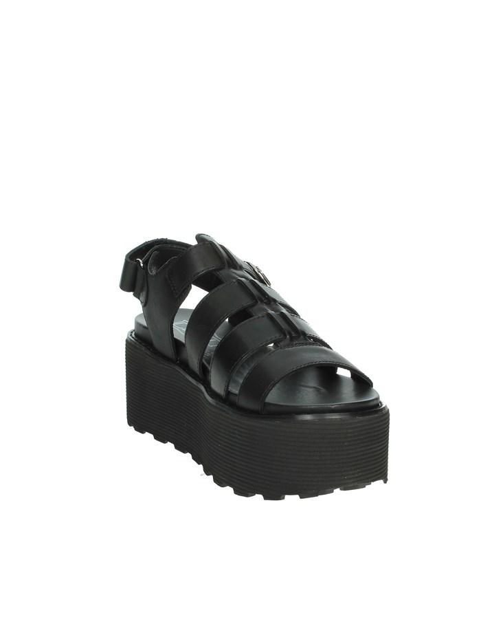 SANDALI CON ZEPPA CLW448800 NERO
