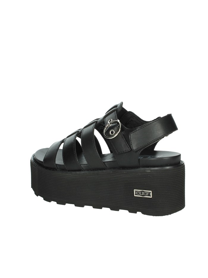 SANDALI CON ZEPPA CLW448800 NERO