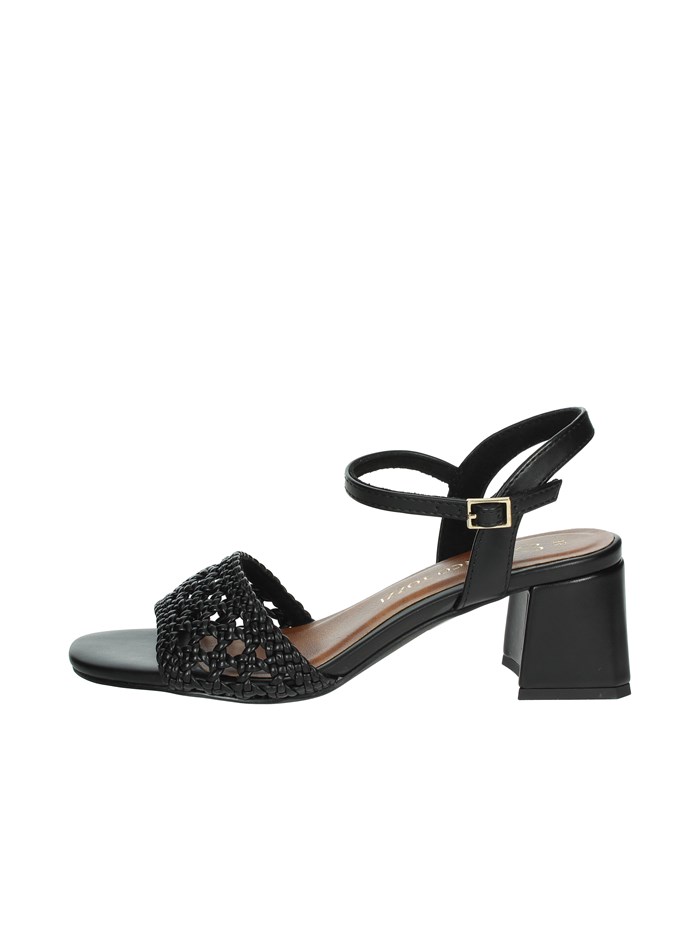 SANDALI CON TACCO 2-28382-44 NERO