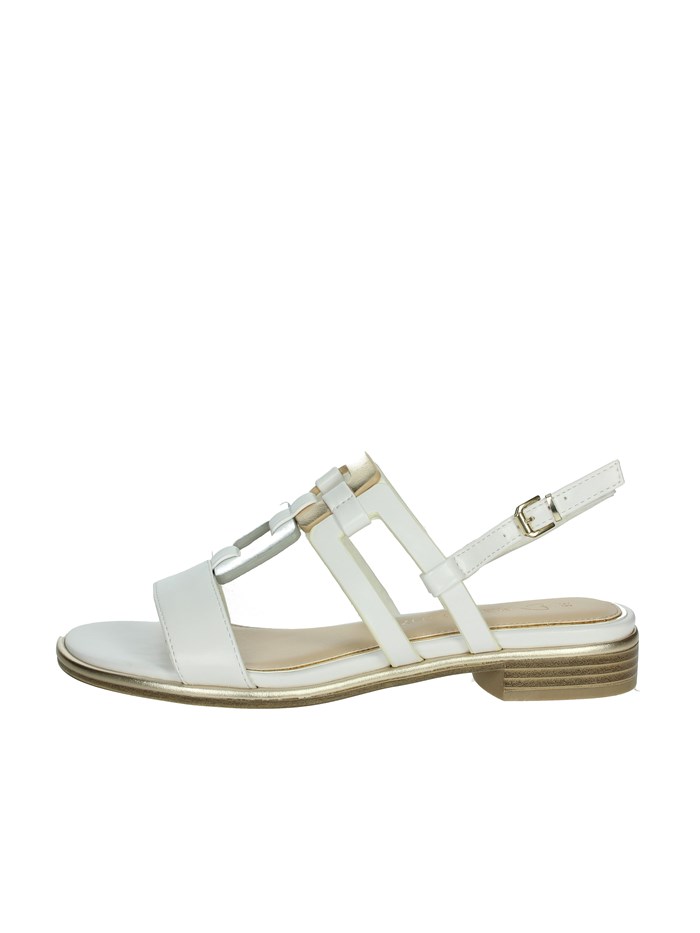 SANDALI BASSI 2-28106-44 BIANCO/ORO