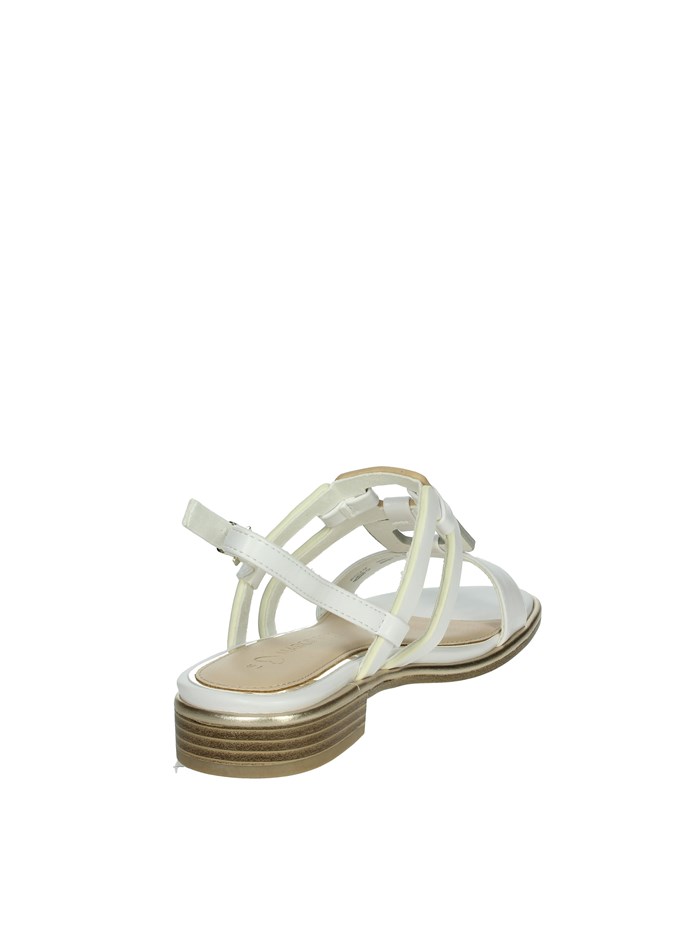 SANDALI BASSI 2-28106-44 BIANCO/ORO