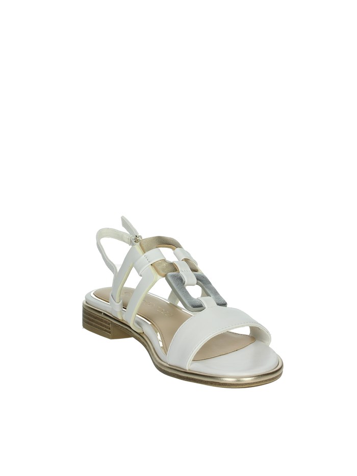 SANDALI BASSI 2-28106-44 BIANCO/ORO